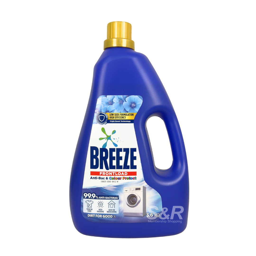 Breeze Frontload Anti-Bacterial & Colour Protect Liquid Detergent 3.6kg